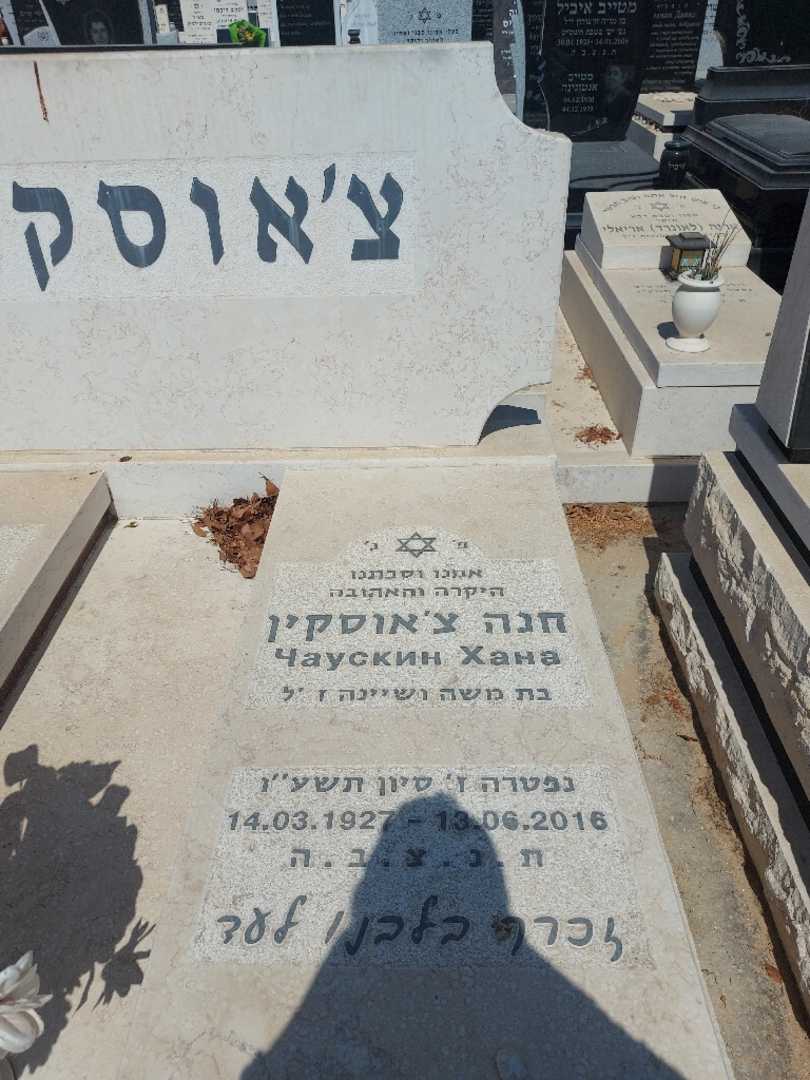 קברו של חנה צ'אוסקין. תמונה 2